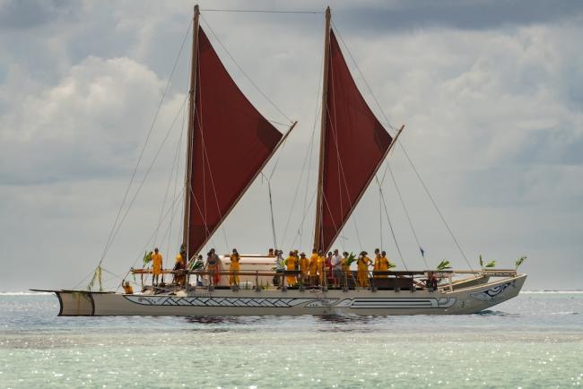 Hokulea at Taputapuatea